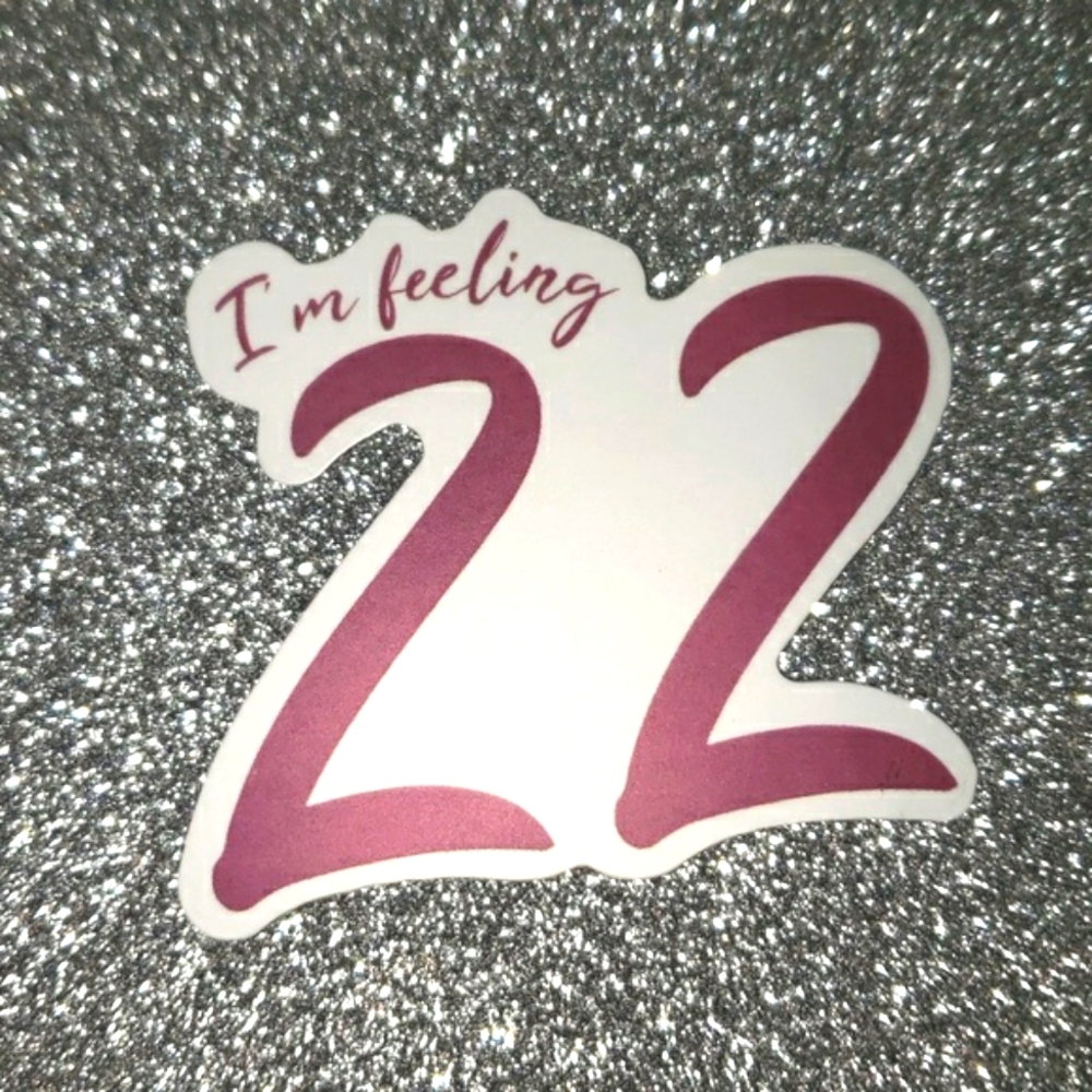 10/$10 RED Taylor Swift Waterproof Sticker 22